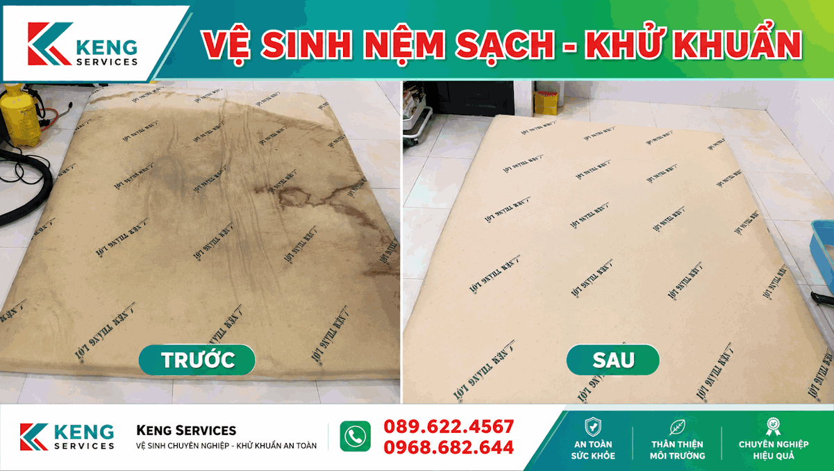 giặt nệm bị bẩn cho Anh Nam ở Quận Thủ Đức